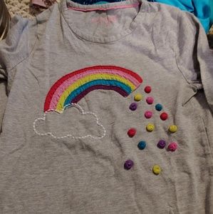 Mini Boden rainbow shirt 7-8